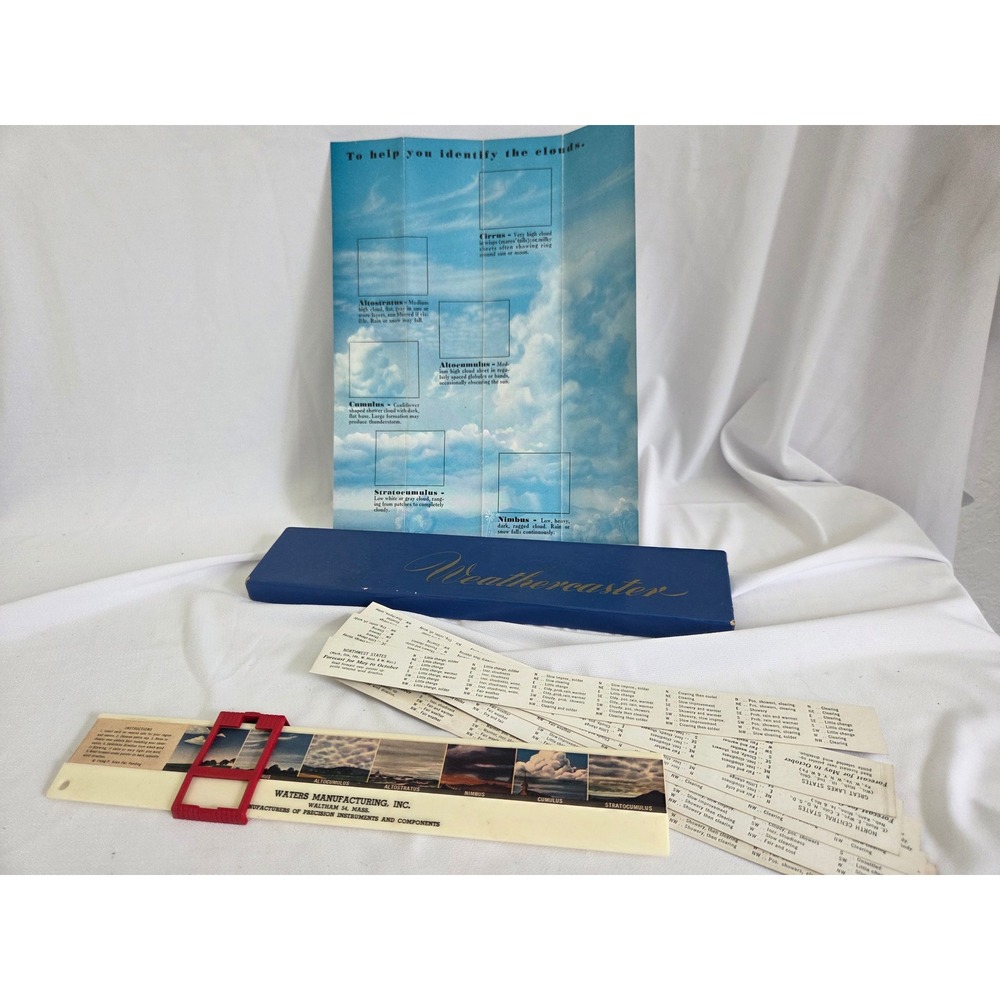 Vintage Weathercaster Cloud Forecast Slide Rule Tool